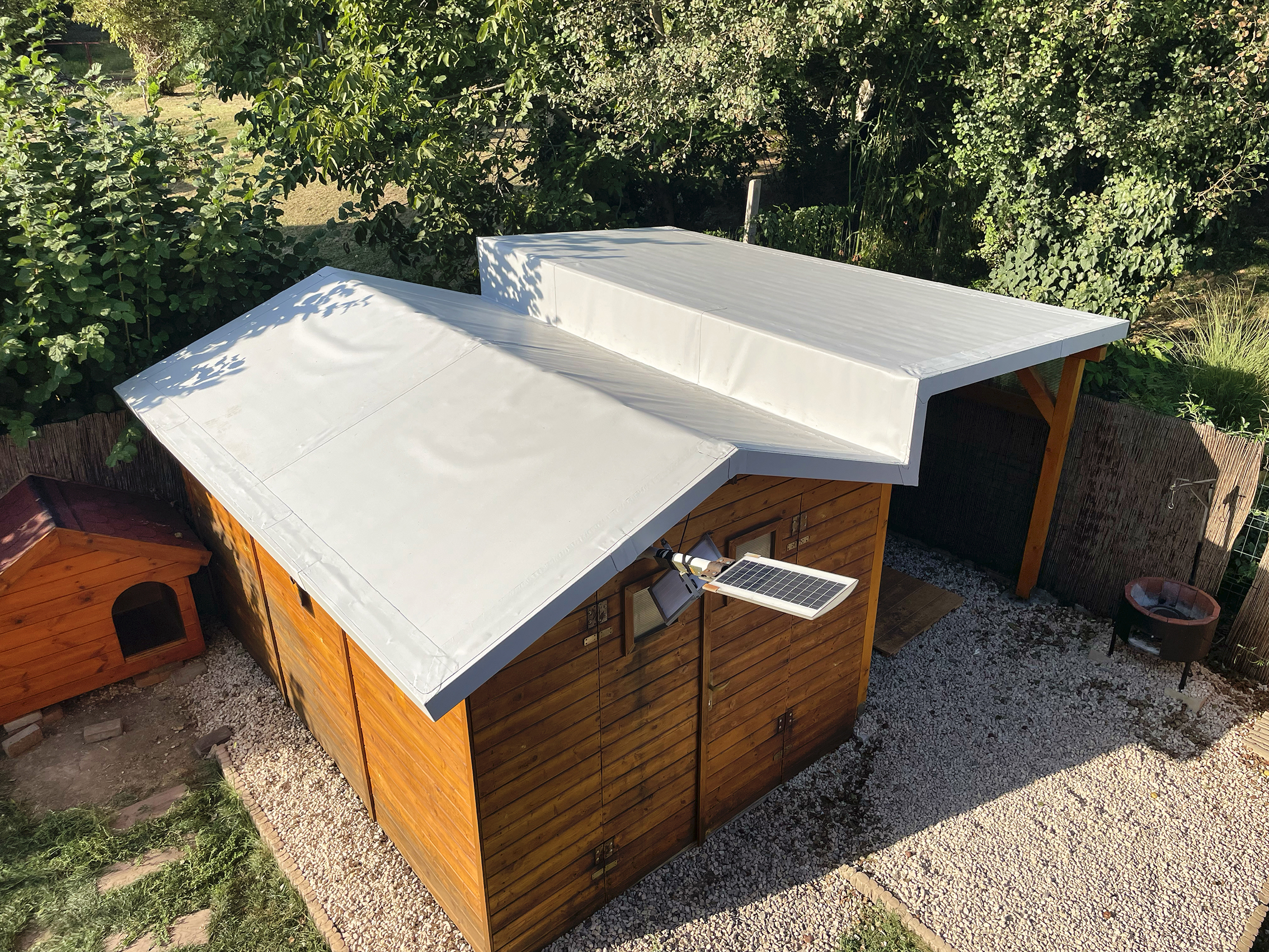 Kerti tároló tetőszigetelése Pécsett